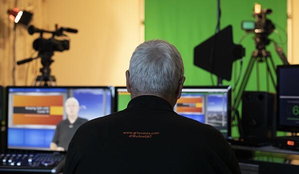picture of the GRT remote broadcase studio